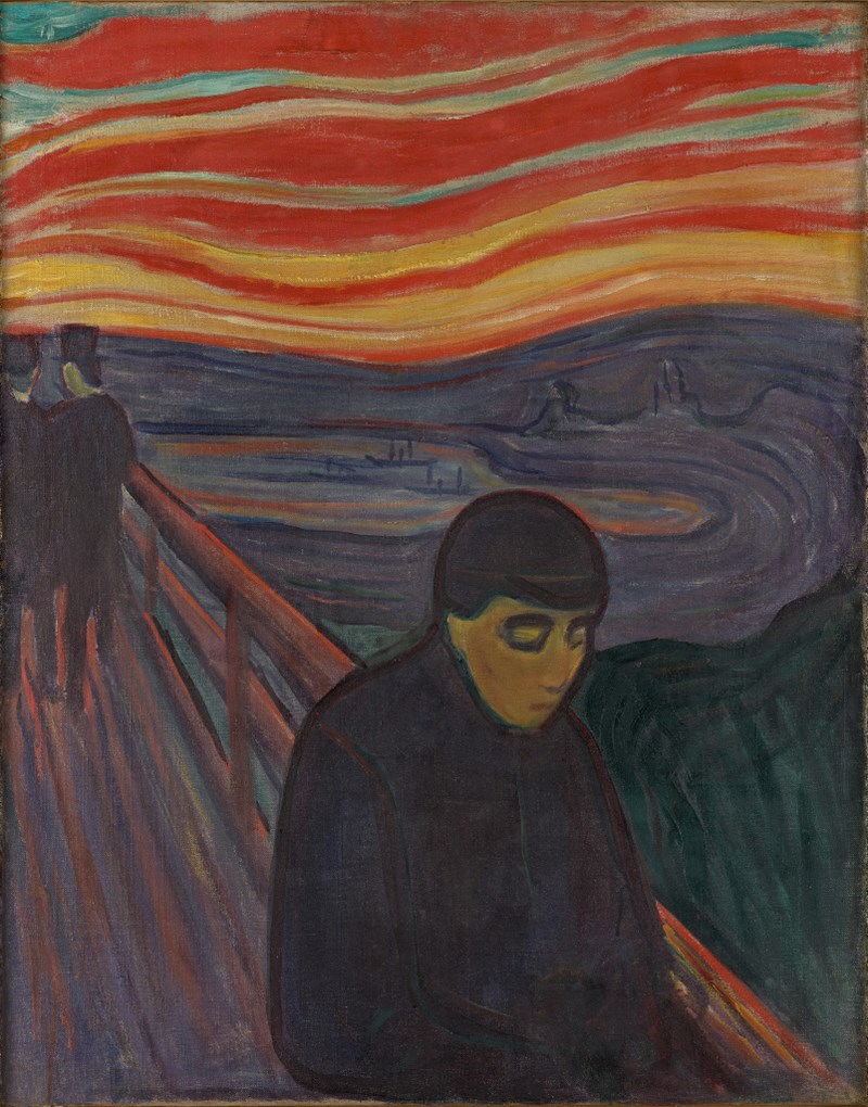 Edvard Munch: Fortvilelse, 1894. 