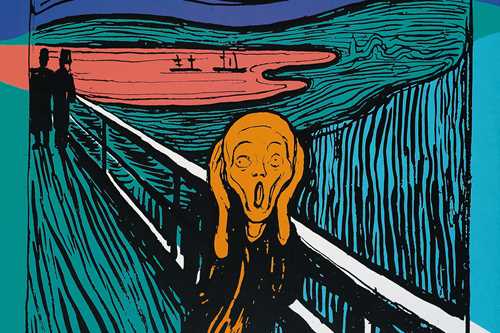 Andy Warhol, The Scream (after Munch), 1983, Haugar Vestfold Kunstmuseum. © The Andy Warhol Estate. Foto © Haugar Vestfold Kunstmuseum