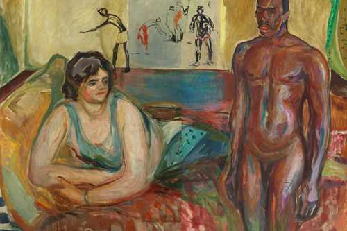 Edvard Munch: Cleopatra and the Slave. Oil on canvas, 1916. Photo © Munchmuseet