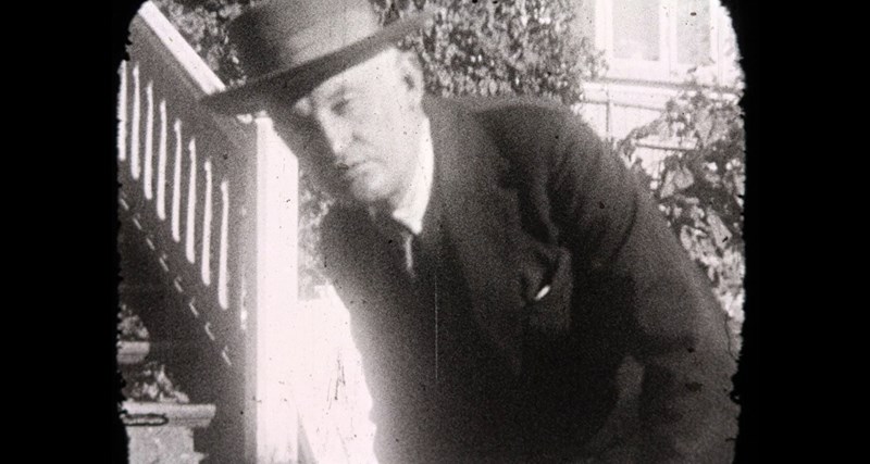 Stillbilde fra Edvard Munchs film, 1927. © Munchmuseet