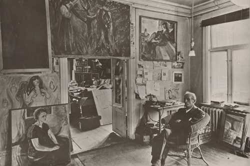  Munch på Ekely, 1943. Foto © Munchmuseet