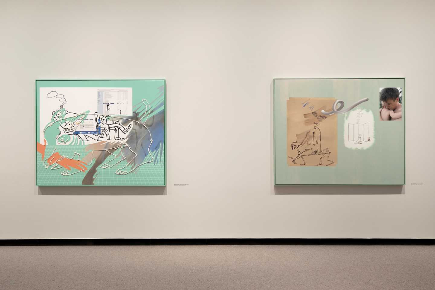 Installasjonsbilde fra utstillingen "Camille Henrot – Munn til munn", MUNCH, 2022 © Munchmuseet