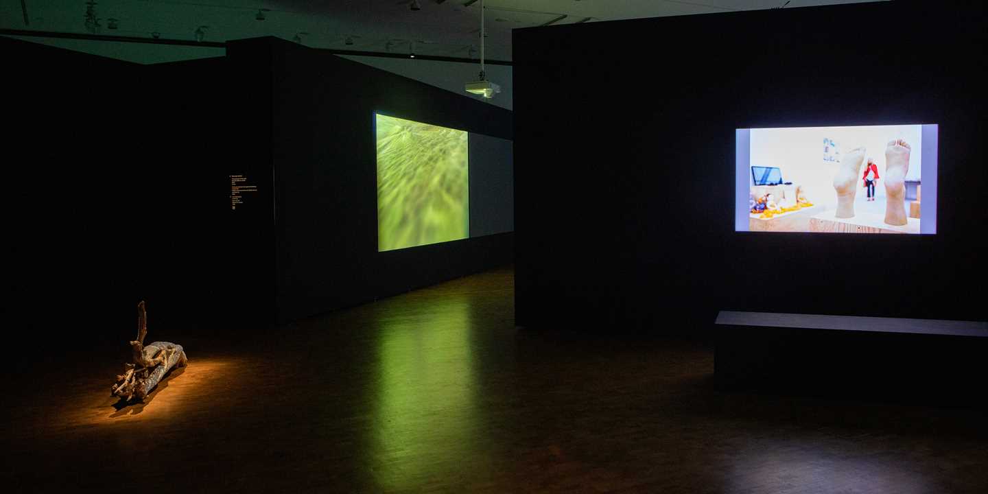 Installation view from THE MACHINE IS US