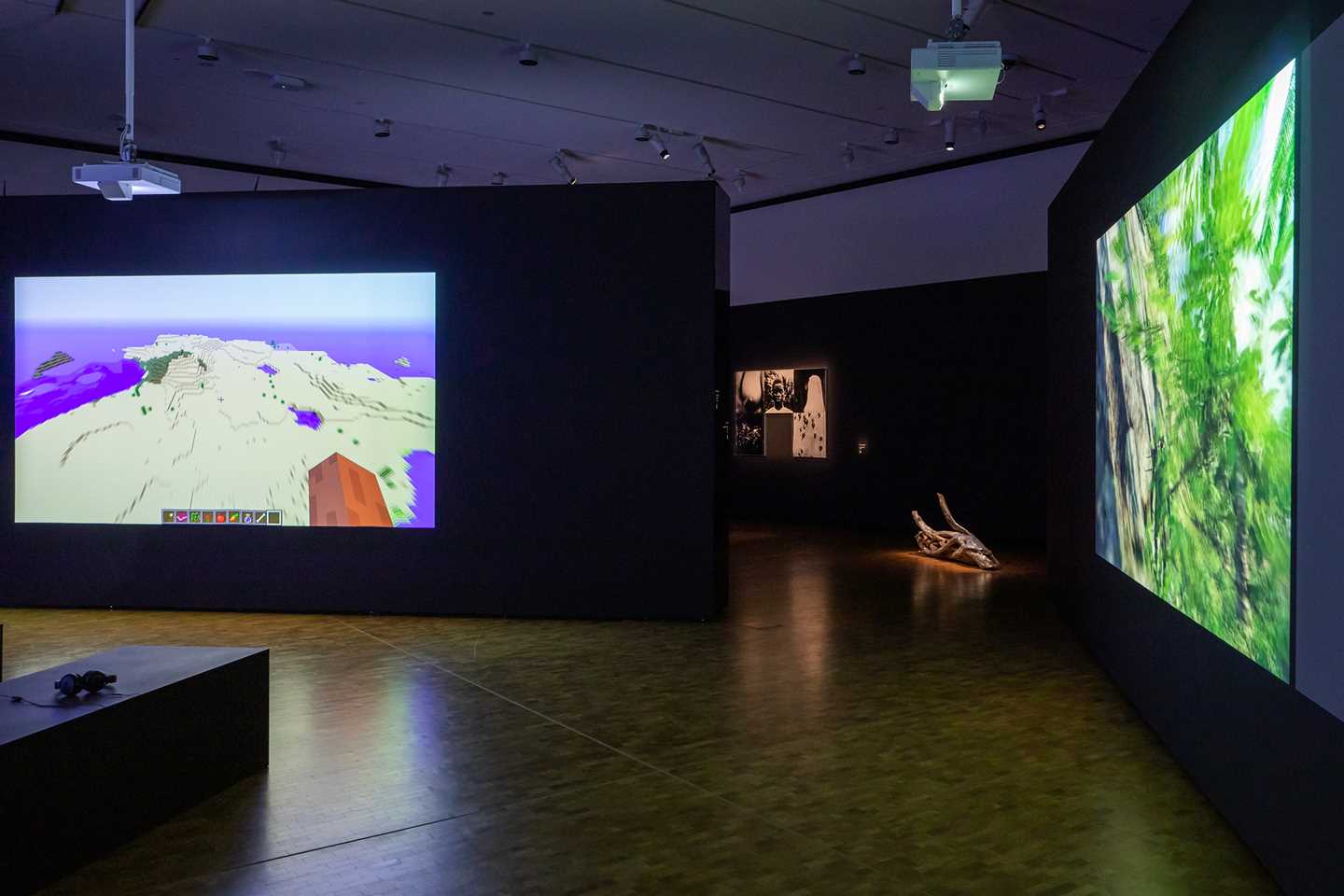 Installation view from THE MACHINE IS US