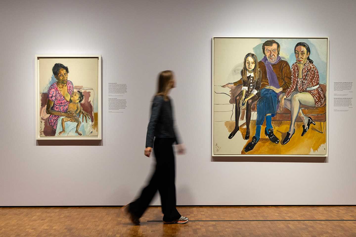 Installasjonsbilde fra utstillingen "Alice Neel. Hver person er et nytt univers". Foto: Munchmuseet