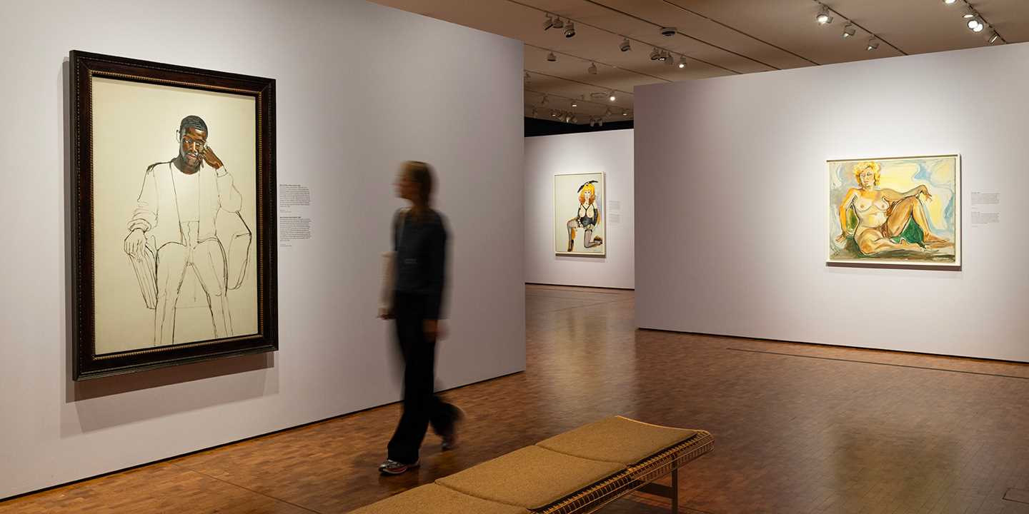 Installasjonsbilde fra utstillingen "Alice Neel. Hver person er et nytt univers". Foto: Munchmuseet