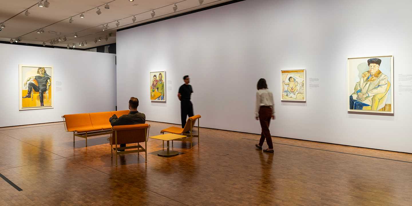 Installasjonsbilde fra utstillingen "Alice Neel. Hver person er et nytt univers". Foto: Munchmuseet