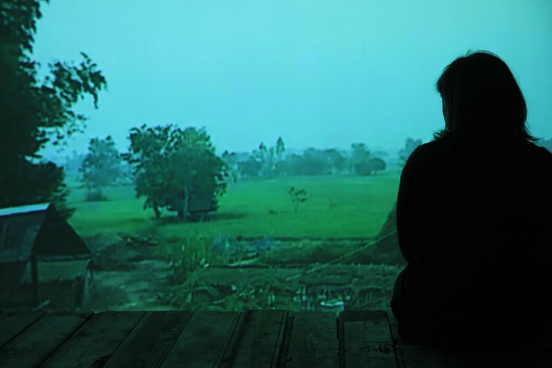 Apichaya Wanthiang, Without waiting for her reply (2014). Installation view at Visningsrommet USF, Bergen. Courtesy of the artist.