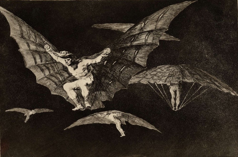 Francisco de Goya, Modo de volar (A Way of Flying), 1816-23