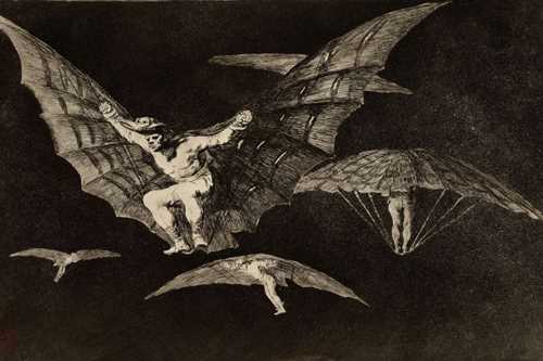 Francisco de Goya, Modo de volar (A Way of Flying), 1816-23