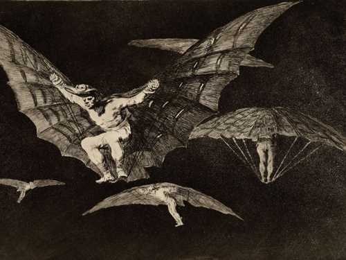 Francisco de Goya, Modo de volar (En måte å fly på), 1816-23