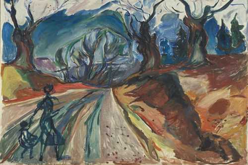 Edvard Munch, Trollskog, 1919–1925. Olje på lerret. Foto © Munchmuseet