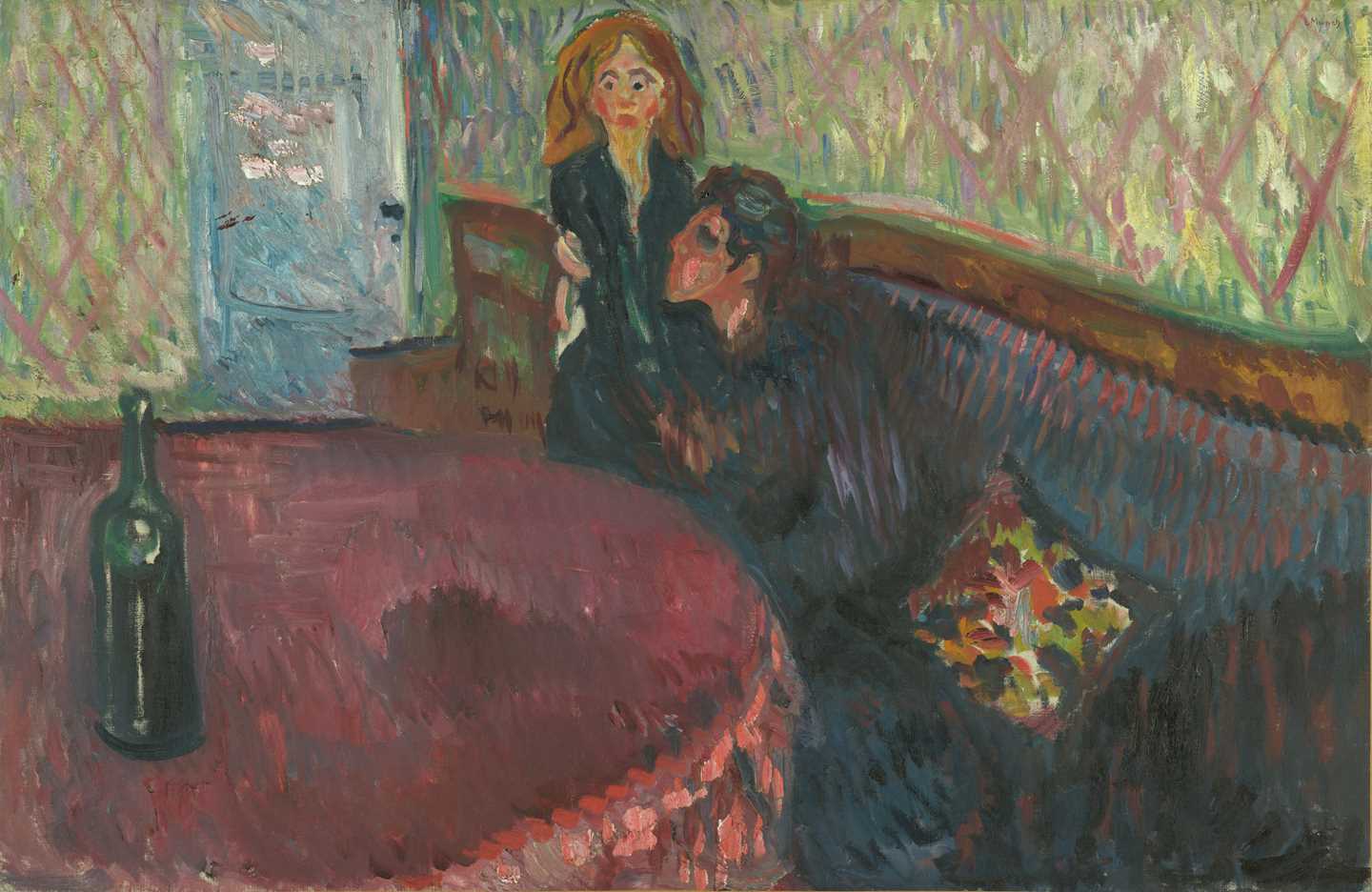 Edvard Munch: Begjær. Olje? på lerret, 1907. Foto © Munchmuseet