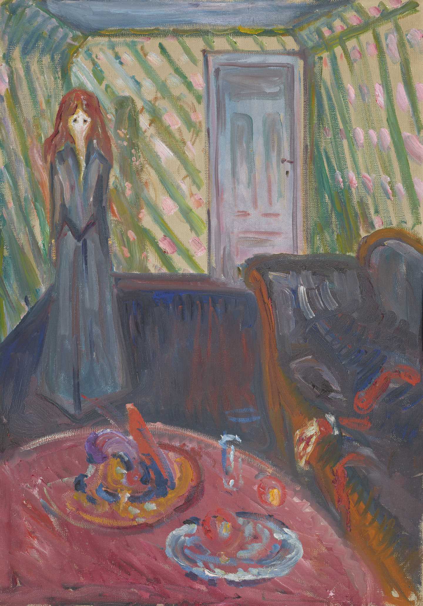 Edvard Munch: Mordersken. Olje på lerret, 1907. Foto © Munchmuseet