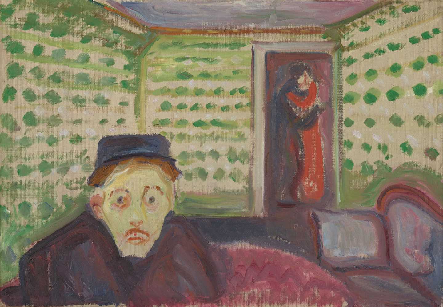Edvard Munch: Sjalusi. Olje på lerret, 1907?. Foto © Munchmuseet
