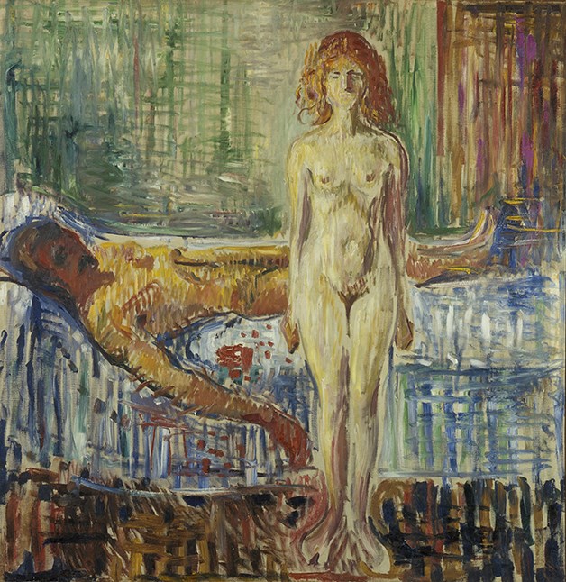 Edvard Munch: The Death of Marat (1907). Oil on canvas, 153 × 149 cm. © Munchmuseet