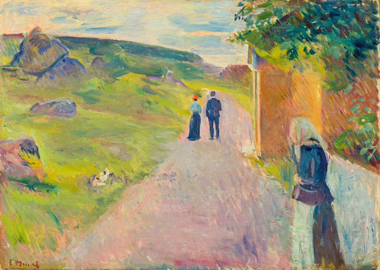 Edvard Munch: Erotikk i sommerkvelden. Olje på lerret, 1891. Foto © Munchmuseet