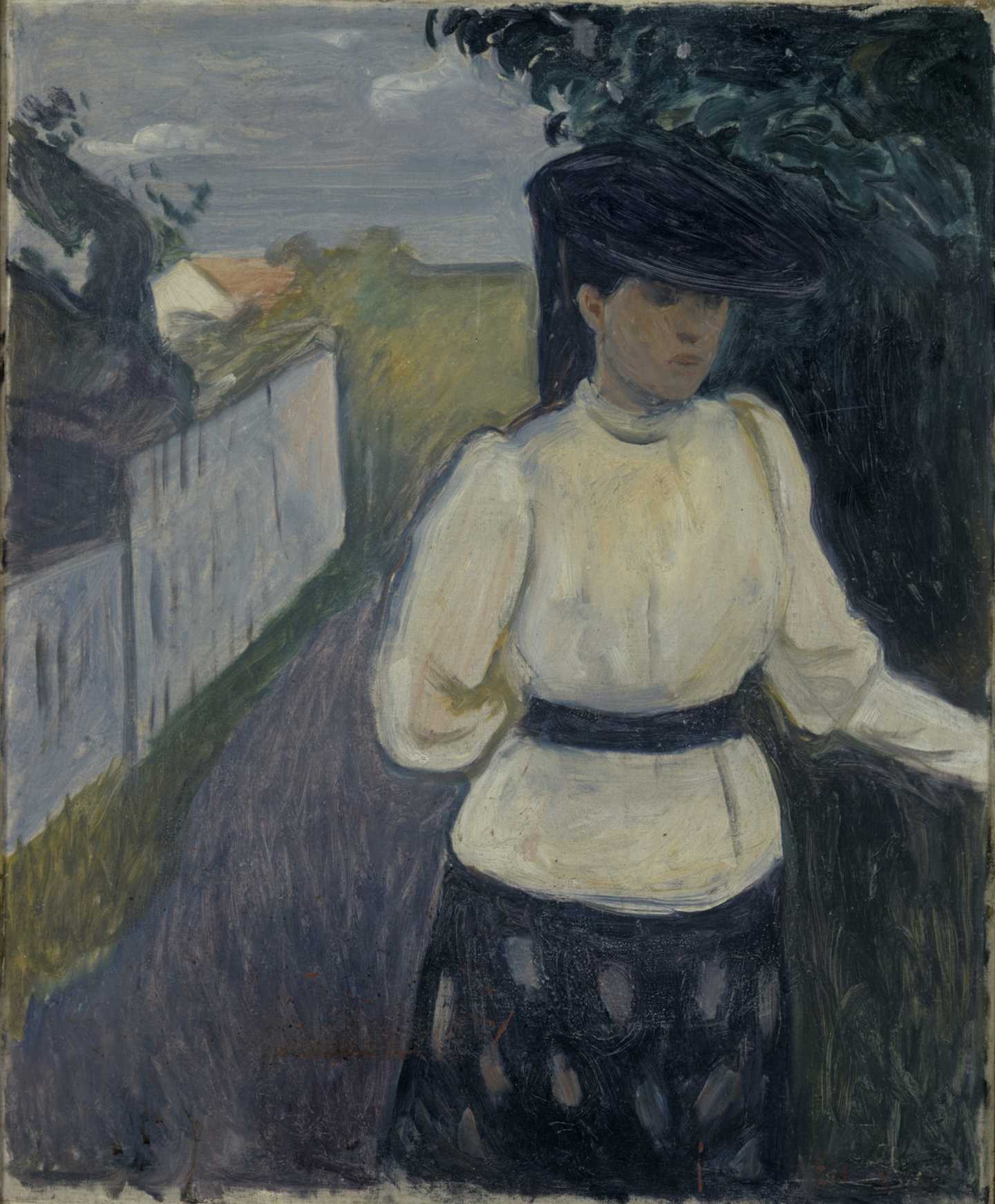 Edvard Munch: Inger i hvit bluse. Olje på lerret, 1891. Foto © Munchmuseet