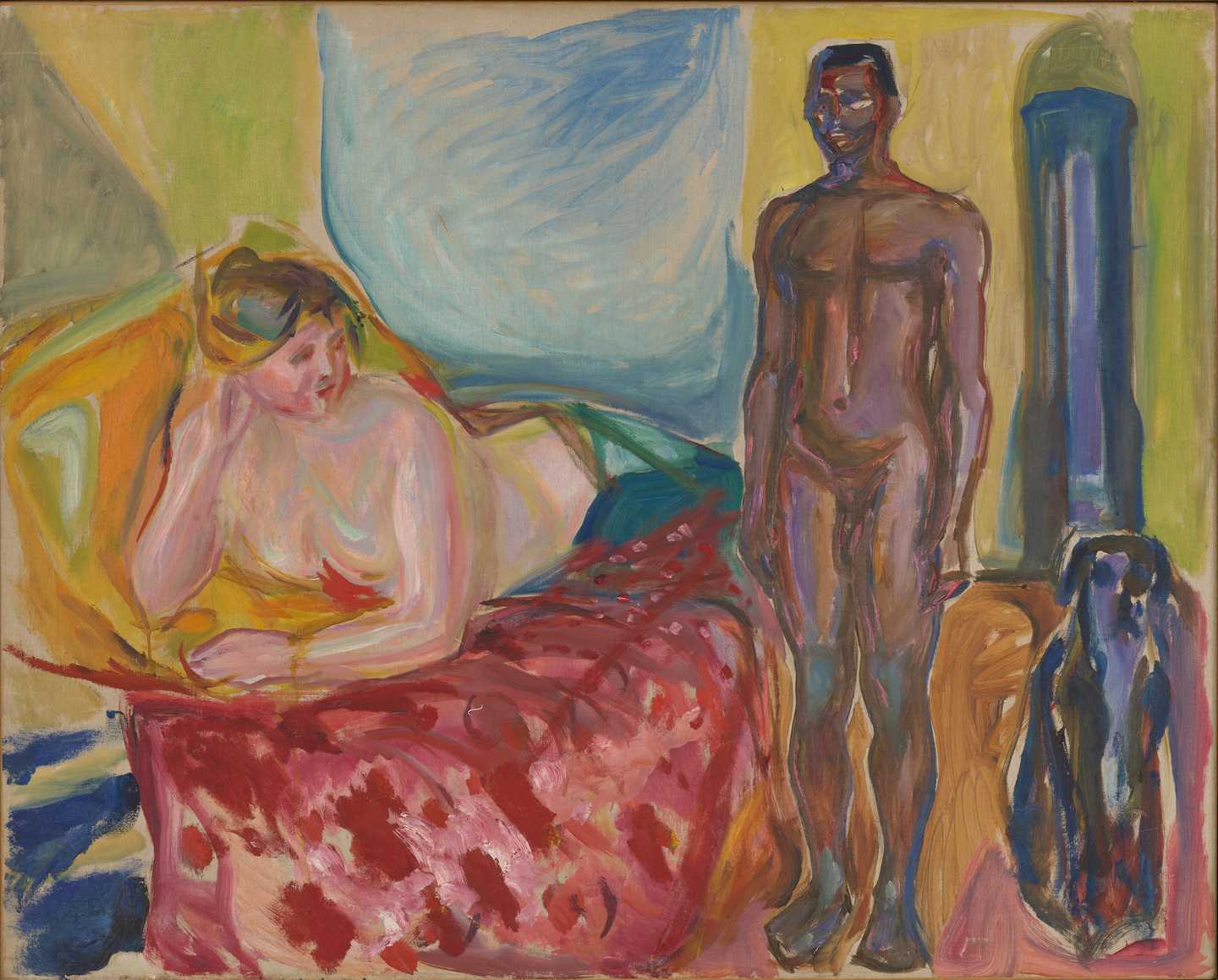 Edvard Munch: Cleopatra and the Slave. Oil on canvas, 1916-1920. Photo © Munchmuseet