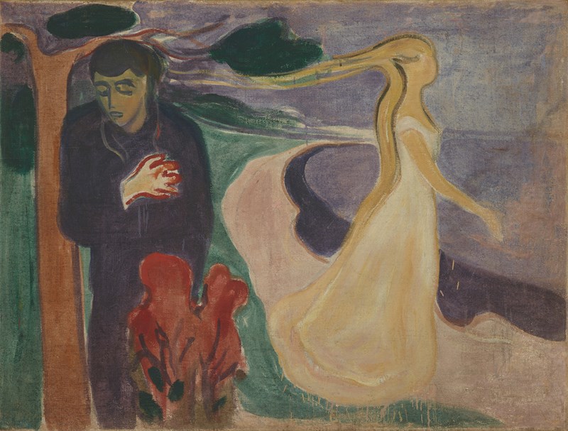 Edvard Munch, Separation, 1896. Oil(?) on canvas. Photo © Munchmuseet