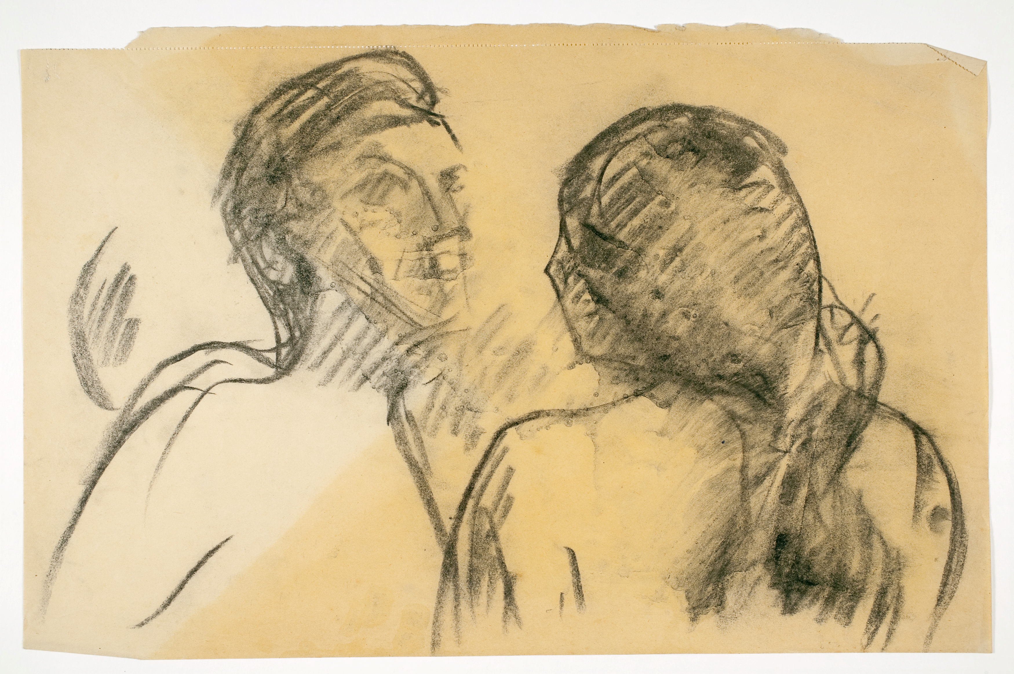 Edvard Munch: Man and Woman. Pencil, 1914. Photo © Munchmuseet