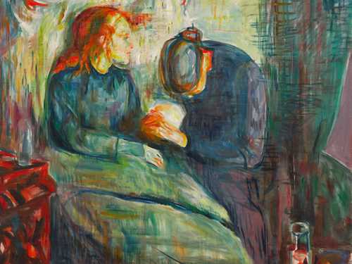 Edvard Munch: Det syke barn. Olje på lerret, 1925. Foto: Munchmuseet
