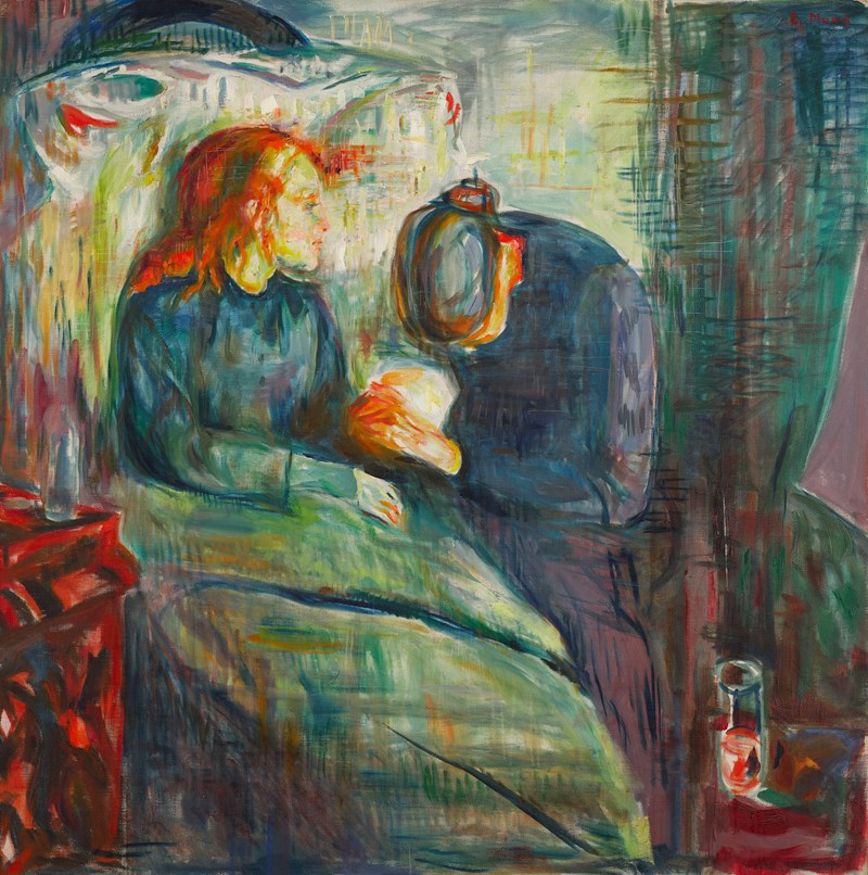 Edvard Munch: Det syke barn. Olje på lerret, 1925. Foto: Munchmuseet