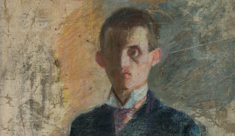 Edvard Munch: Self-portrait, 1888. Oil on canvas. Photo © Munchmuseet