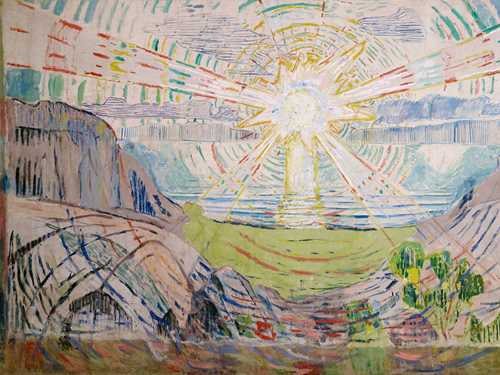 Edvard Munch: Solen. Olje på lerret, 1910-1911. Foto © Munchmuseet.