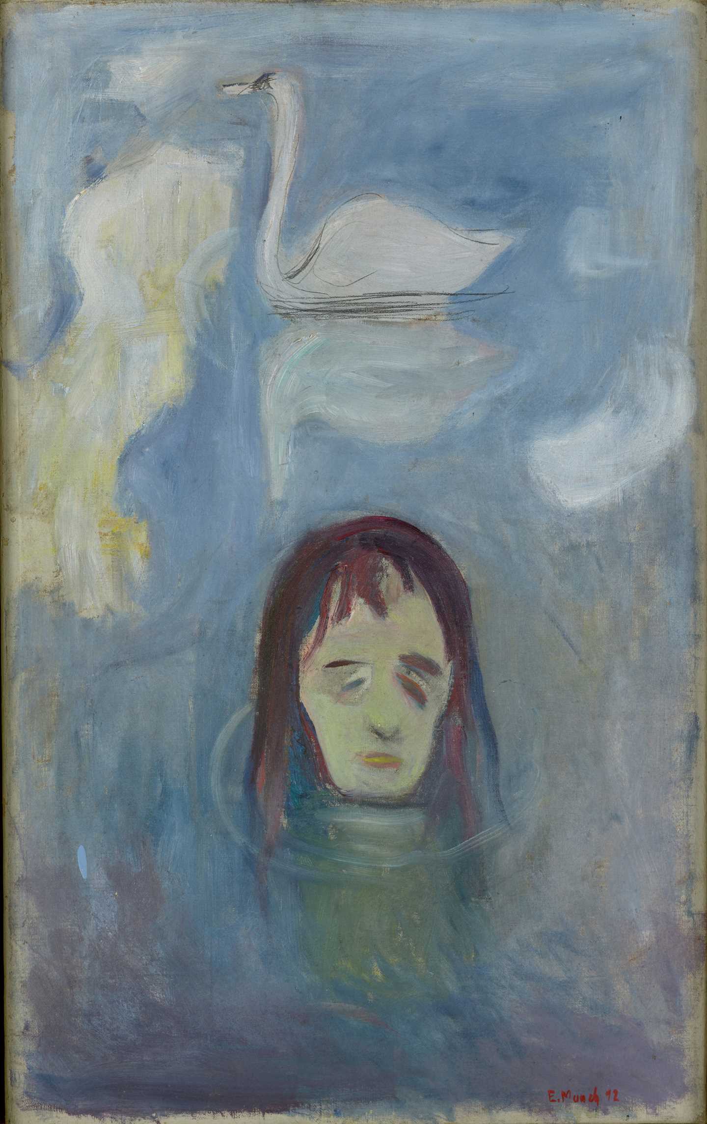 Edvard Munch: Visjon. Olje på lerret, 1892. Foto © Munchmuseet